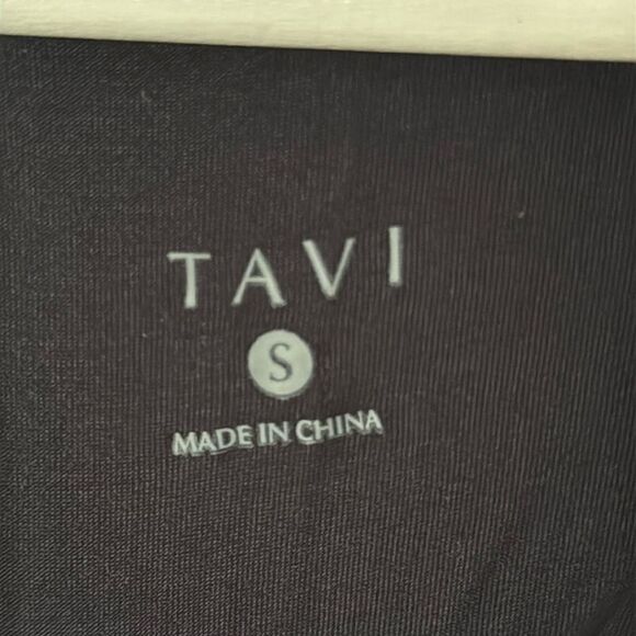 New Tavi x Pure Barre Active Twisted Racerback Tank Small, “Barre So Hard” Black - Picture 7 of 10